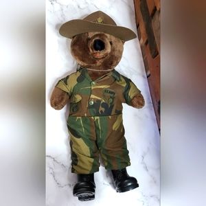 Bear Force of America vintage 1989 U.S. Air Force U.S. Army 19 inch Teddy Bear